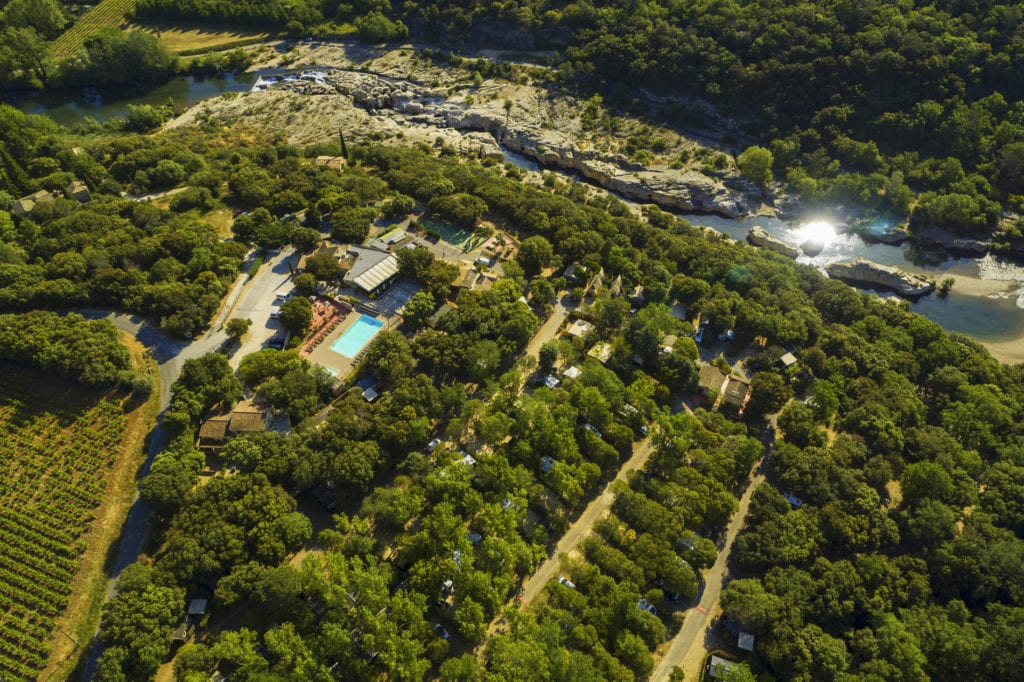 Camping Les Cascades Gard, camping aan rivier zuid frankrijk