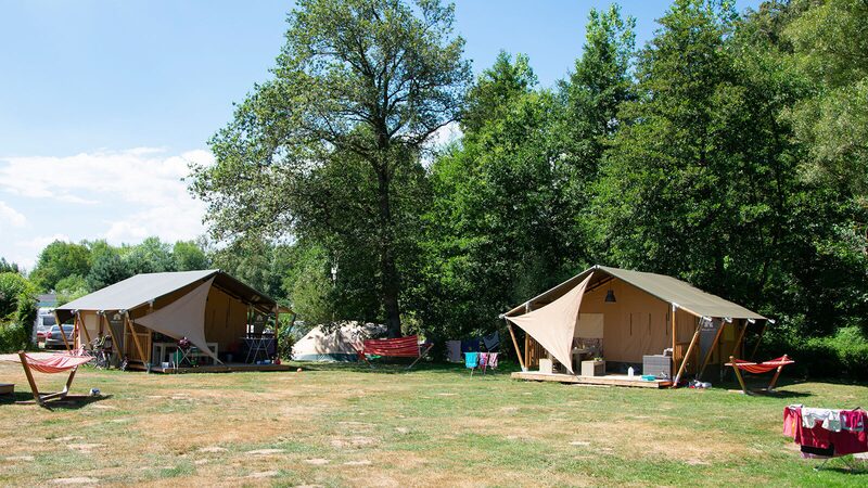 Au Clos de la Chaume Villatent, kindvriendelijke camping frankrijk safaritenten
