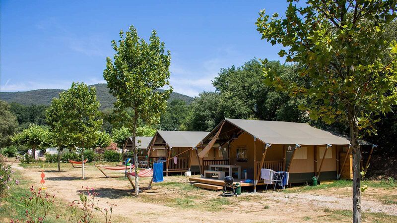 Camping La Garenne Villatent 2, kindvriendelijke camping frankrijk safaritenten
