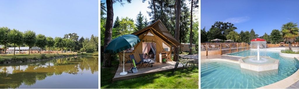 camping Huttopia Baie du Mont St Michel, glamping safaritenten Bretagne