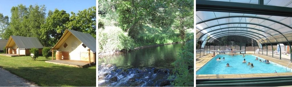 camping La Vallee du Ninian, glamping safaritenten Bretagne