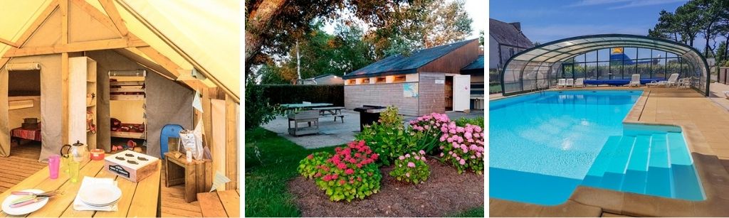 camping kerlaz, glamping safaritenten Bretagne