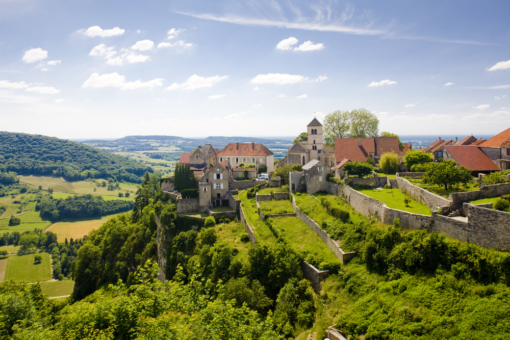 Chateau Chalon Jura dorpjes frankrijk, mooiste dorpjes Jura