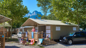 camping La Nubliere safaritent, zin in frankrijk