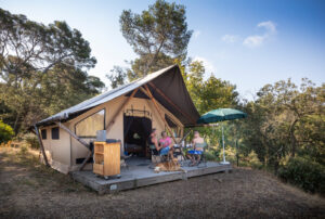 glamping safaritenten cote d azur huttopia janas, zin in frankrijk