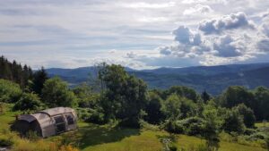 CB met tent, zin in frankrijk